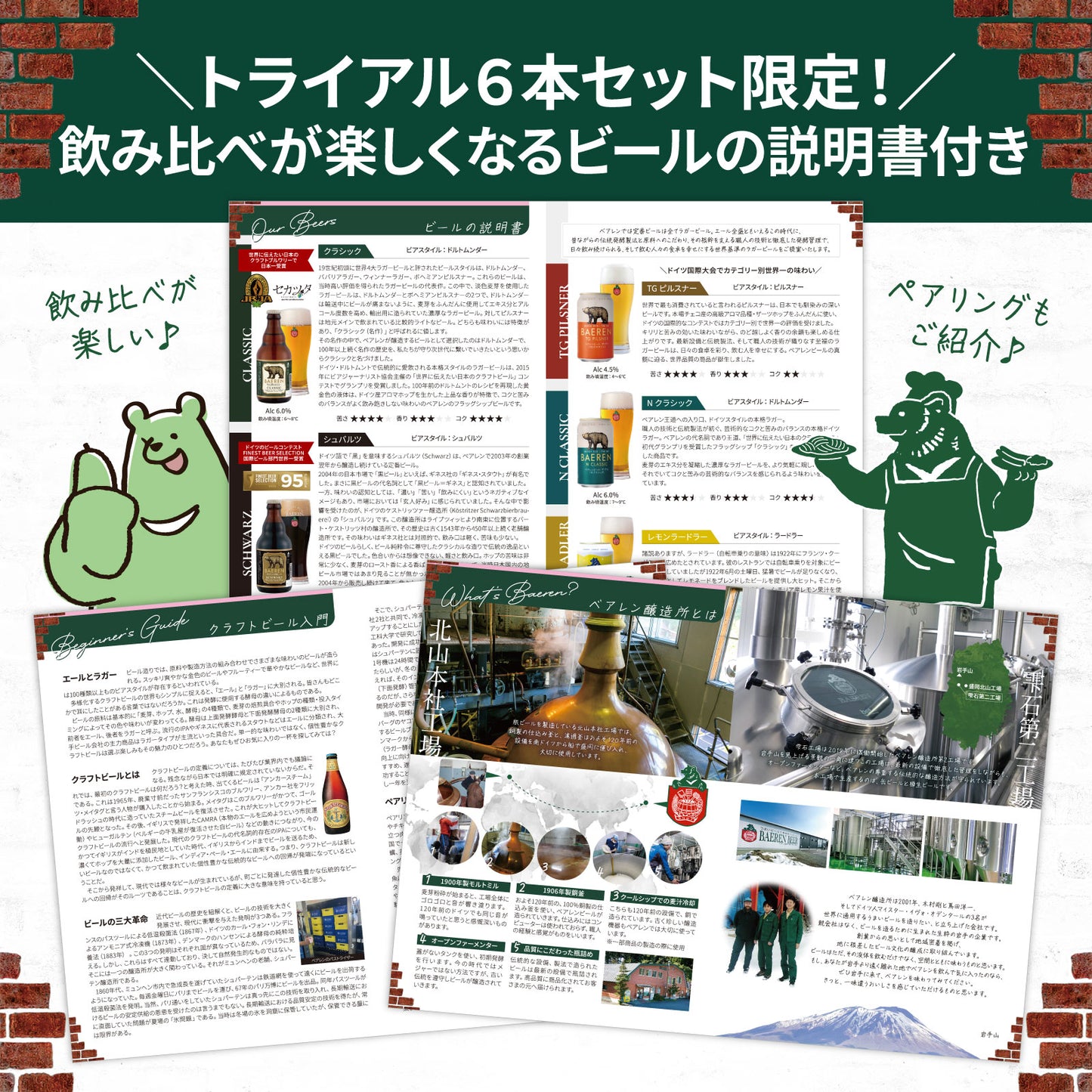 トライアル(お試し) 定番ビール5種6本
