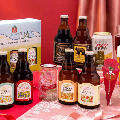 母の日 お花付き ビール＆ワイン ギフト
