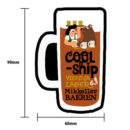 2月25日以降出荷《数量限定》ミッケラーコラボビール6本 ＆ Tシャツ・ラベルステッカー セット